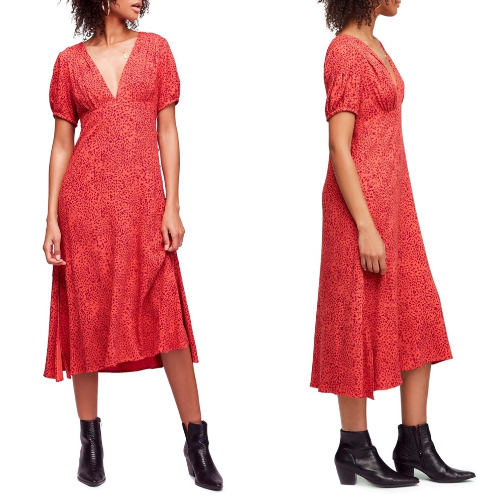 NWT Free People Looking for Love Midi Dress